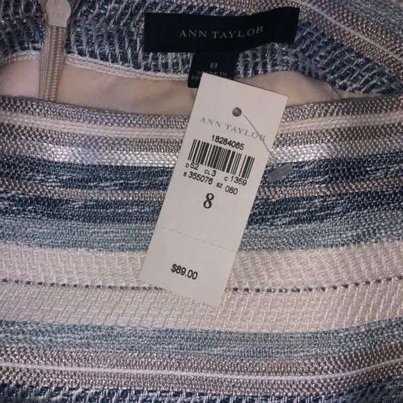 Ann Taylor NWT Striped Pencil Skirt - Picture 4 of 4